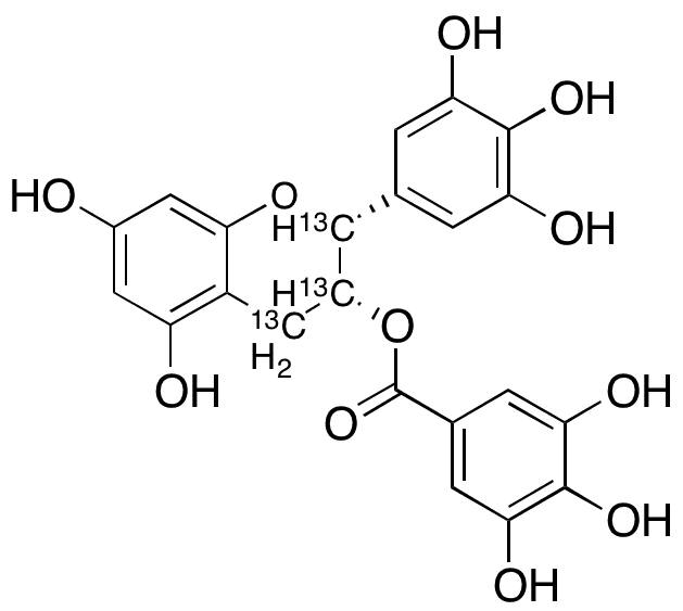(-)-Epigallocatechin Gallate-13C3 - Chemical structure and product image