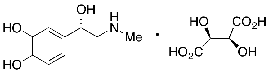 (+)-Epinephrine (-)-Bitartrate - Chemical structure and product image