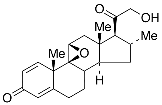 (9β,11β,16α)-9,11-Epoxy-21-hydroxy-16-methyl-pregna-1,4-diene-3,20-dione - Chemical structure and product image