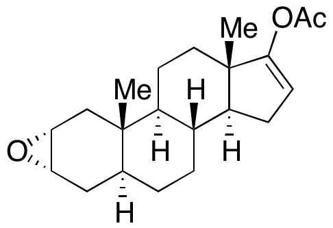 (2α,3α,5α)-2,3-Epoxy-androst-16-en-17-ol Acetate - Chemical structure and product image
