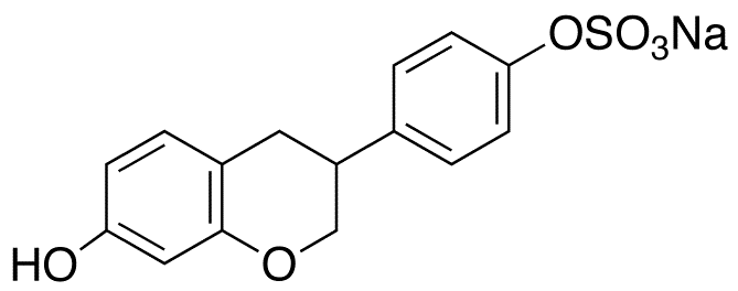 (R,S)-Equol 4’-Sulfate Sodium Salt (90%) - Chemical structure and product image