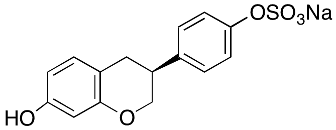 (S)-Equol 4’-Sulfate Sodium Salt - Chemical structure and product image
