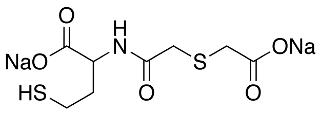 Erdosteine Thioacid Disodium Salt - Chemical structure and product image