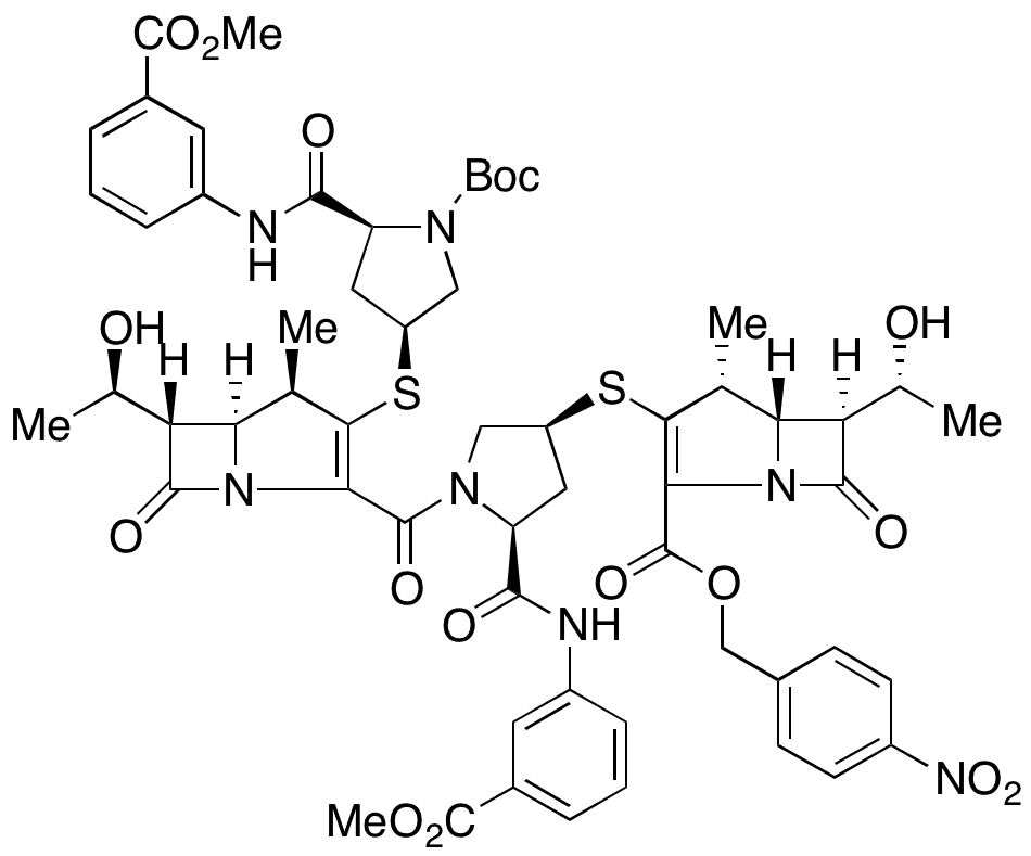 Ertapenem Dimer ‪N-tert-Butyloxycarbonyl p-Nitrobenzyl Dimethyl Ester - Chemical structure and product image