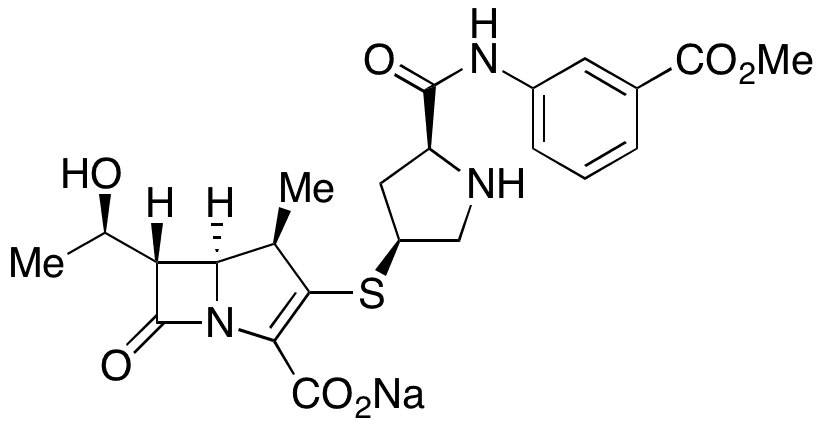 Ertapenem Methyl Ester Sodium Salt - Chemical structure and product image