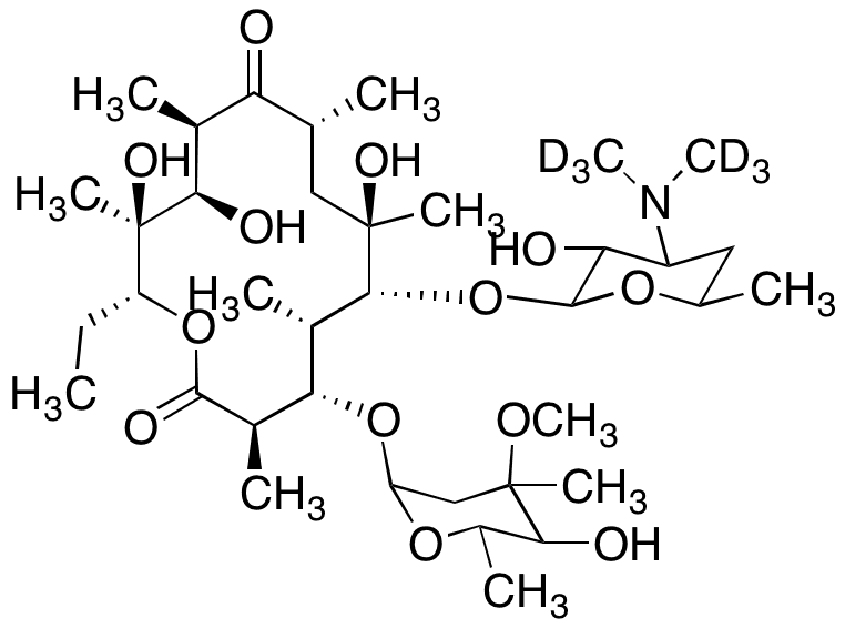 Erythromycin-d6 - Chemical structure and product image