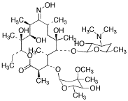 Erythromycin A Oxime (Roxithromycin Impurity C) - Chemical structure and product image