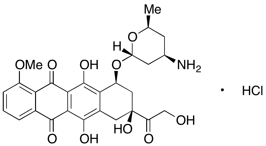 Esorubicin Hydrochloride - Chemical structure and product image