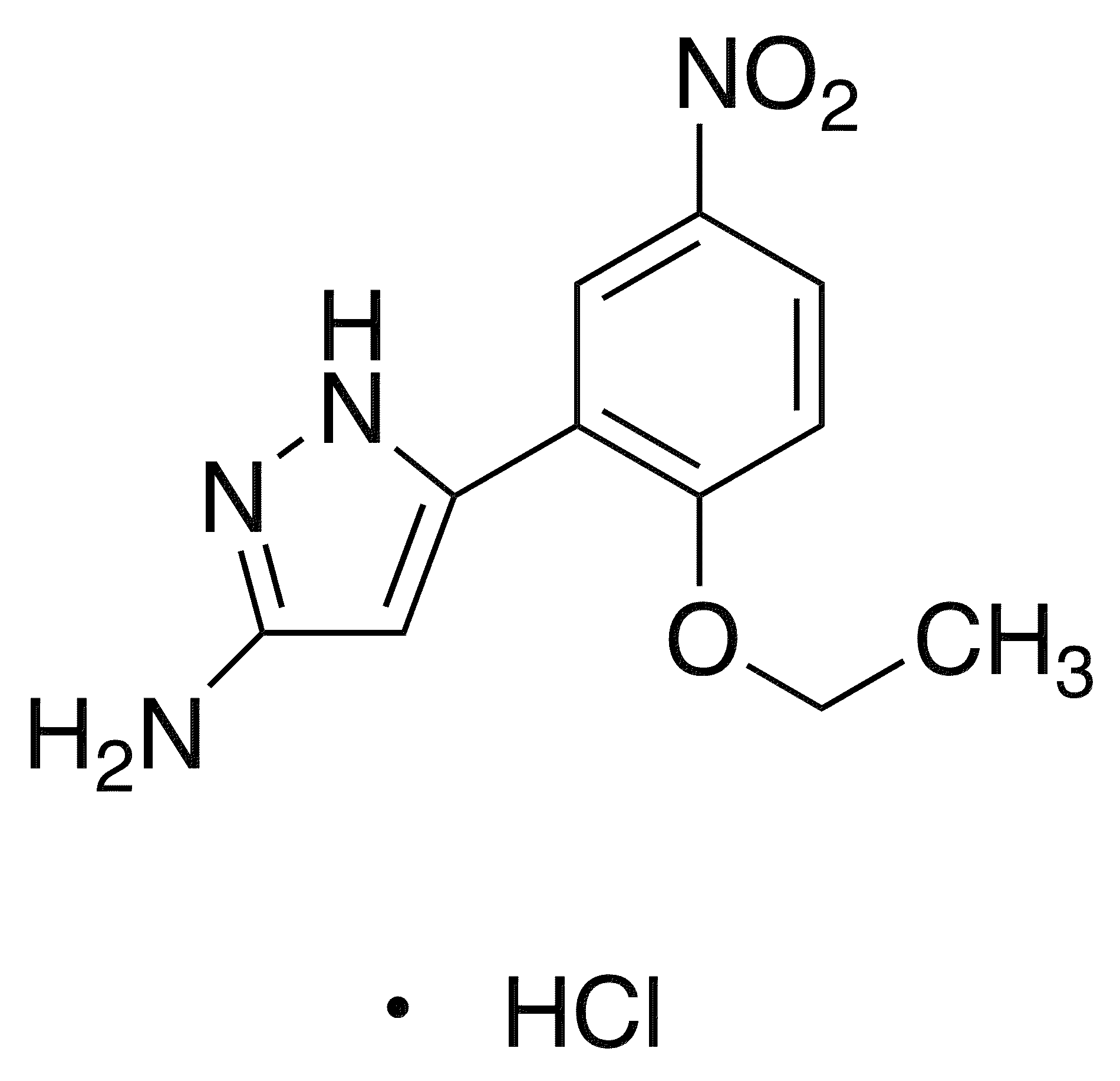 3-(2-Ethoxy-5-nitrophenyl)-1h-pyrazol-5-ylamine, HCl - Chemical structure and product image
