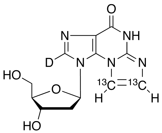 N2,3-Etheno-2-deoxy Guanosine-13C2,D, Major - Chemical structure and product image