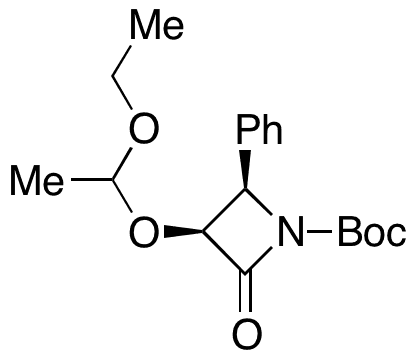 (3R,4S)-3-(1-Ethoxyethoxy)-2-oxo-4-phenyl-1-azetidinecarboxylic Acid 1,1-Dimethylethyl Ester - Chemical structure and product image