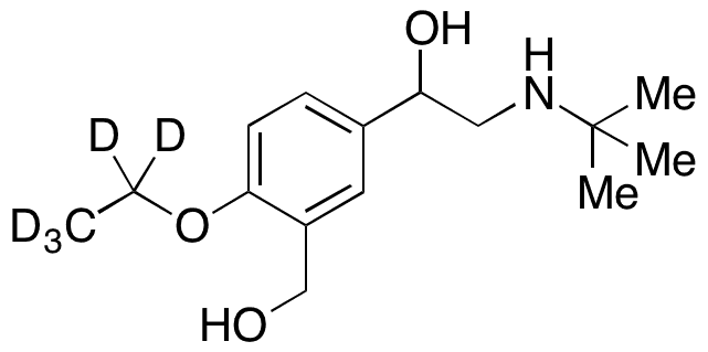 (±)-4-O-Ethyl Albuterol-d5 - Chemical structure and product image