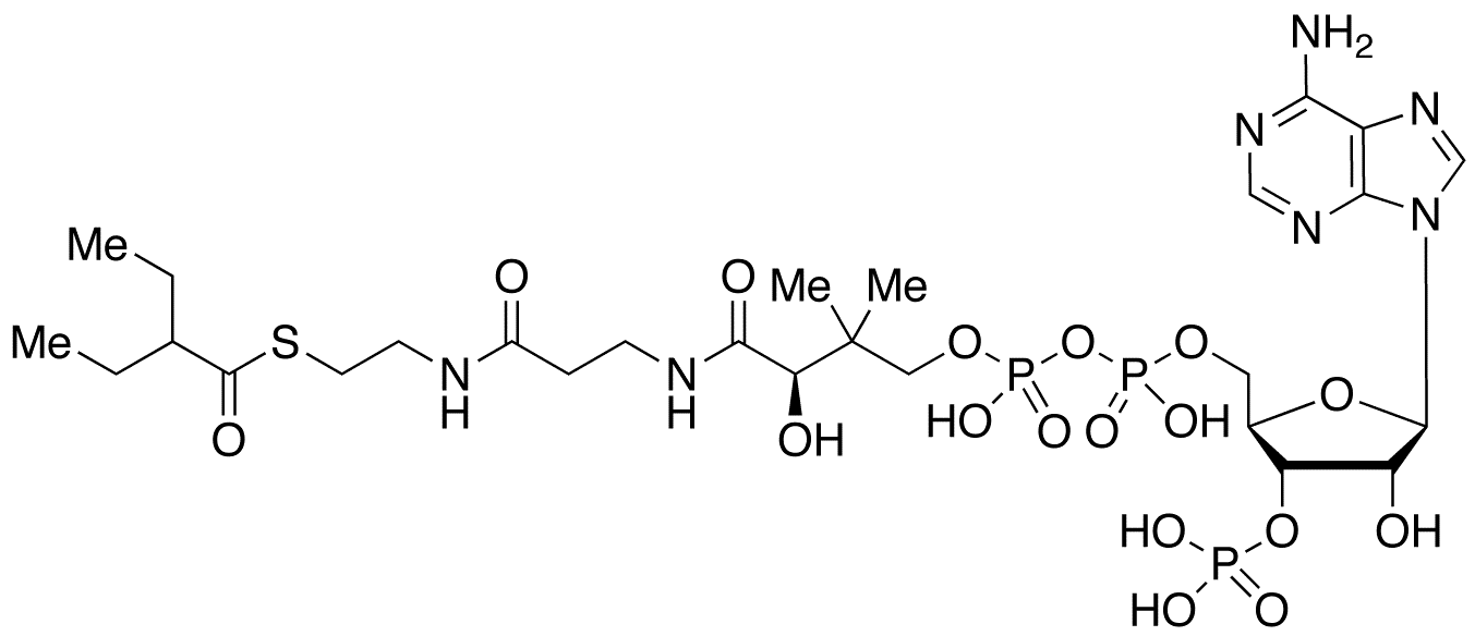 2-Ethylbutyryl Coenzyme A - Chemical structure and product image