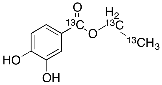 Ethyl 3,4-Dihydroxybenzoate-13C3 - Chemical structure and product image