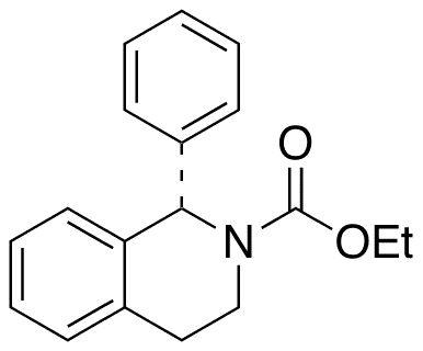 Ethyl (S)-1-Phenyl-1,2,3,4-tetrahydro-2-isoquinolinecarboxylate - Chemical structure and product image