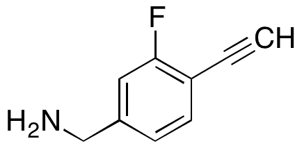 4-Ethynyl-3-fluoro-benzenemethanamine - Chemical structure and product image