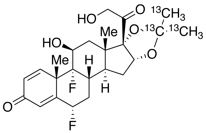 Fluocinolone Acetonide-13C3 - Chemical structure and product image