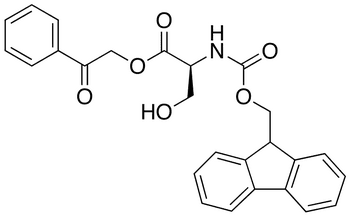 N-(9-Fluorenylmethoxycarbonyl)-L-serine Phenacyl Ester - Chemical structure and product image