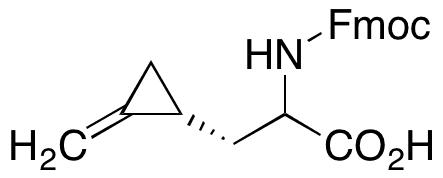 2-((((9H-Fluoren-9-yl)methoxy)carbonyl)amino)-3-((R)-2-methylenecyclopropyl)propanoic Acid - Chemical structure and product image