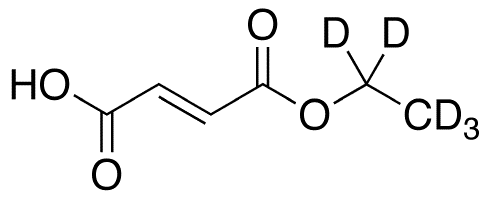 Fumaric Acid Monoethyl-d5 Ester - Chemical structure and product image