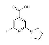 2-Fluoro-6-(pyrrolidin-1-yl)isonicotinic acid - Chemical structure and product image
