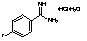 4-Fluorobenzamidine, Hydrochloride, Monohydrate - Chemical structure and product image