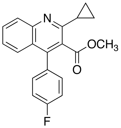 4-(4-Fluorophenyl)-2-cyclopropylquinoline-3-carboxylic Acid Methyl Ester - Chemical structure and product image