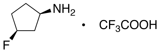 cis-3-Fluorocyclopentanamine Trifluoroacetic Acid Salt - Chemical structure and product image