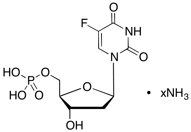 5-Fluoro-2-deoxyuridine 5-Monophosphate Ammonium Salt(up to 20% 3-monophosphate) - Chemical structure and product image
