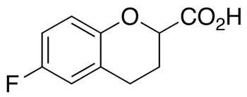 rac-6-Fluoro-3,4-dihydro-2H-1-benzopyran-2-carboxylic Acid - Chemical structure and product image