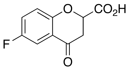 rac-6-Fluoro-3,4-dihydro-4-oxo-2H-1-benzopyran-2-carboxylic Acid - Chemical structure and product image