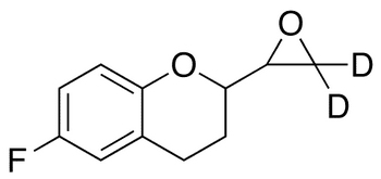 6-Fluoro-3,4-dihydro-2-(2-oxiranyl)-2H-1-benzopyran-d2 (Mixture of Diastereomers) - Chemical structure and product image