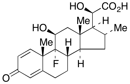 (11 beta,16 alpha,20R)-9-Fluoro-11,20-dihydroxy-16-methyl-3-oxopregna-1,4-dien-21-oic Acid - Chemical structure and product image