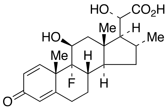 (11 beta,16 alpha,20S)-9-Fluoro-11,20-dihydroxy-16-methyl-3-oxopregna-1,4-dien-21-oic Acid - Chemical structure and product image
