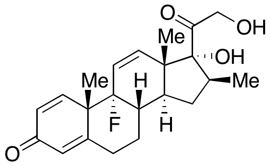 (16 beta)​- 9-​Fluoro-​17,​21-​dihydroxy-​16-​methyl-​pregna-​1,​4,​11-​triene-​3,​20-​dione - Chemical structure and product image