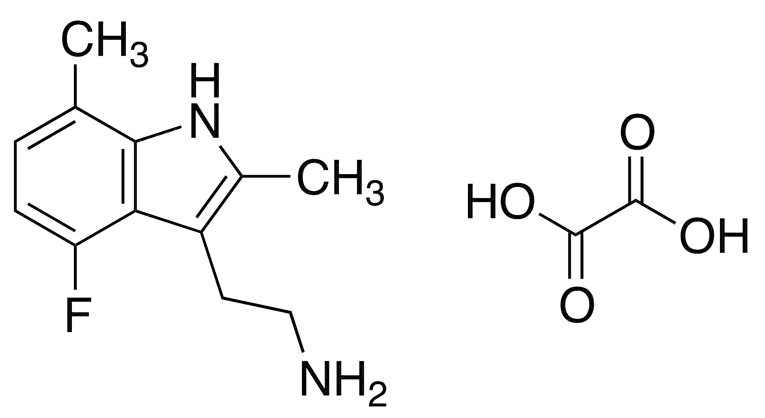 2-(4-Fluoro-2,7-dimethyl-1h-indol-3-yl)ethanamine oxalate - Chemical structure and product image