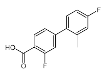 2-Fluoro-4-(4-fluoro-2-methylphenyl)benzoic acid - Chemical structure and product image