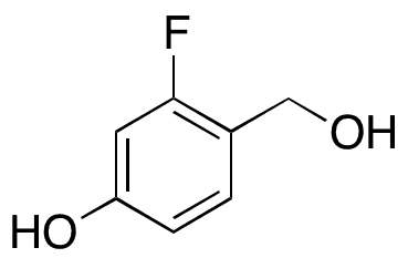 2-Fluoro-4-hydroxybenzenemethanol - Chemical structure and product image