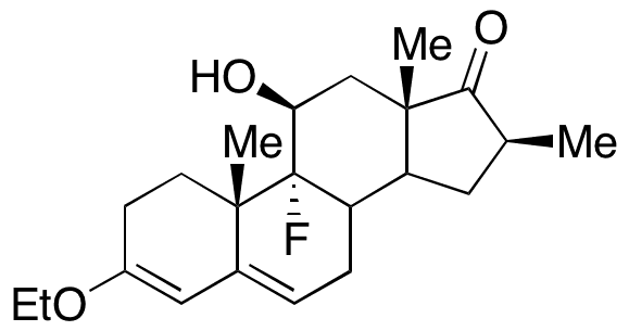 9-Fluoro-11 beta-hydroxy-3-ethoxy-16 beta-methylandrosta-3,5-dien-17-one - Chemical structure and product image