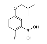2-Fluoro-5-isobutoxyphenylboronic acid - Chemical structure and product image
