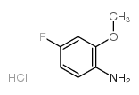 4-Fluoro-2-methoxyaniline hydrochloride - Chemical structure and product image