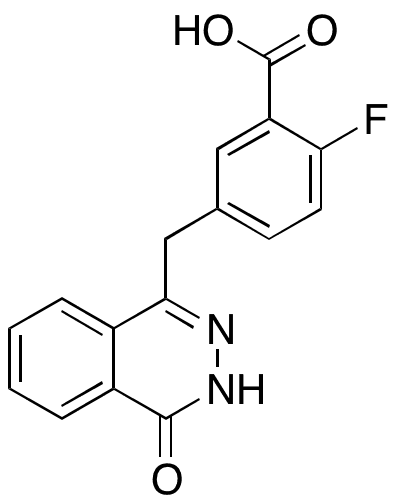 2-Fluoro-5-(4-oxo-3,4-dihydrophthalazin-1-ylmethyl)benzoic Acid - Chemical structure and product image