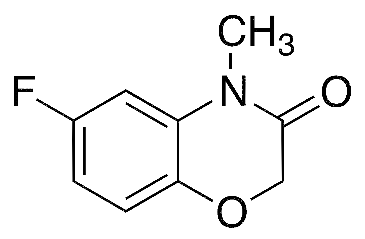 6-Fluoro-4-methyl-2H-1,4-benzoxazin-3-one - Chemical structure and product image
