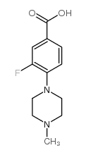 3-Fluoro-4-(4-methylpiperazin-1-yl)benzoic acid - Chemical structure and product image
