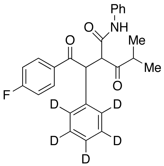 4-Fluoro-alpha-(2-methyl-1-oxopropyl)-gamma-oxo-N,beta-diphenyl-d5-benzenebutanamide - Chemical structure and product image