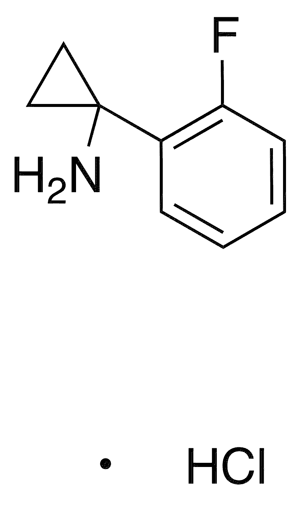1-(2-Fluorophenyl)cyclopropan-1-amine hydrochloride - Chemical structure and product image