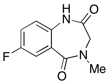 7-Fluoro-3,4-dihydro-4-methyl-1H-1,4-benzodiazepine-2,5-dione - Chemical structure and product image