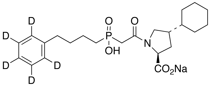 Fosinoprilat-d5 Sodium Salt - Chemical structure and product image