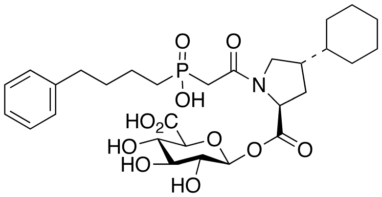 Fosinoprilat Acyl-beta-D-Glucuronide - Chemical structure and product image