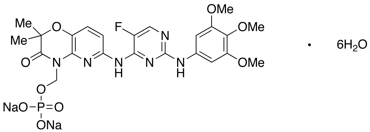 Fostamatinib Disodium Hexahydrate - Chemical structure and product image